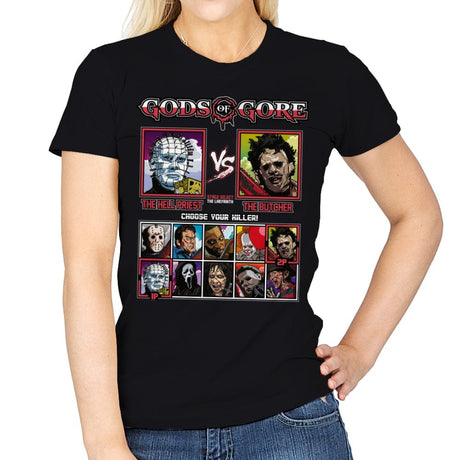 Gods of Gore - Womens T-Shirts RIPT Apparel Small / Black