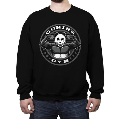 Gohin's Gym - Crew Neck Sweatshirt Crew Neck Sweatshirt RIPT Apparel Small / Black