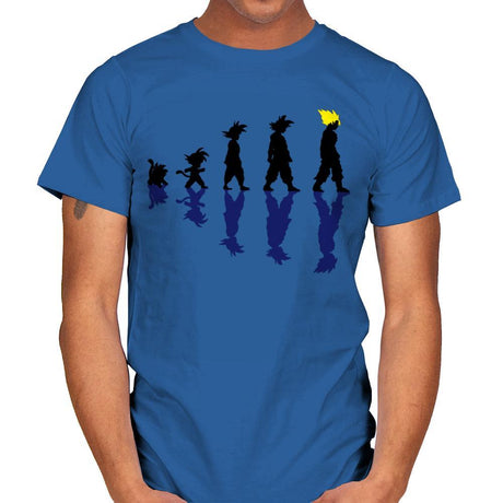 Goku Evolution - Mens T-Shirts RIPT Apparel Small / Royal