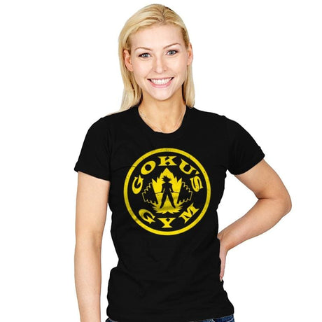 Goku's Gym - Womens T-Shirts RIPT Apparel Small / Black