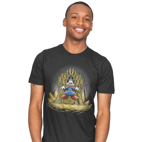 Gold Throne - Mens T-Shirts RIPT Apparel Small / Charcoal