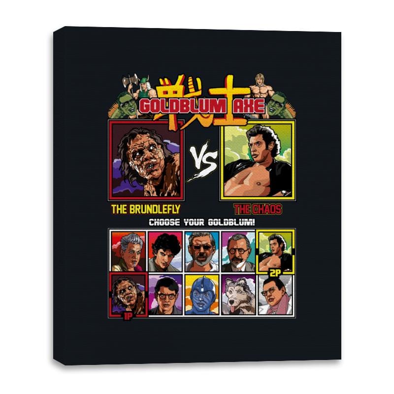 Goldblum Axe - Retro Fighter Series - Canvas Wraps Canvas Wraps RIPT Apparel 16x20 / Black