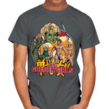 Golden Axe Girls - Mens T-Shirts RIPT Apparel Small / Charcoal