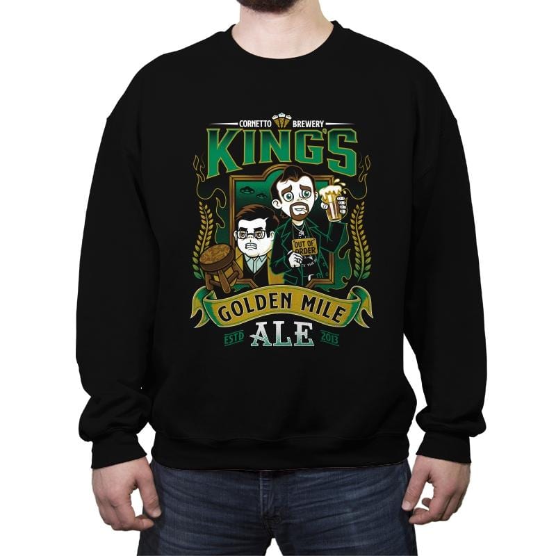 Golden Mile Ale - Crew Neck Sweatshirt Crew Neck Sweatshirt RIPT Apparel