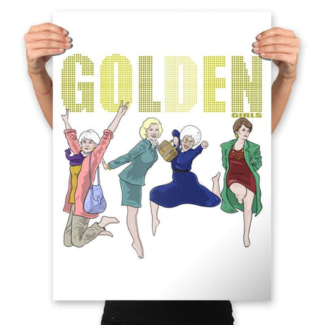 Golden - Prints Posters RIPT Apparel 18x24 / White