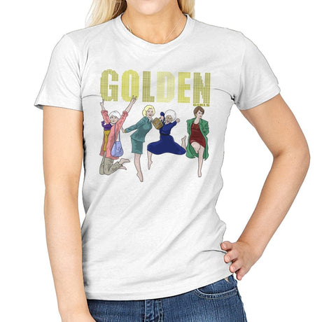 Golden - Womens T-Shirts RIPT Apparel Small / White