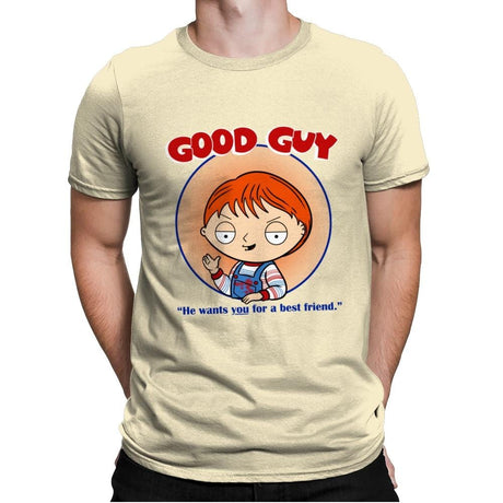 Good Guy - Mens Premium T-Shirts RIPT Apparel Small / Natural