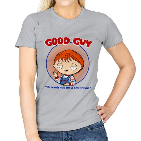 Good Guy - Womens T-Shirts RIPT Apparel Small / Sport Grey