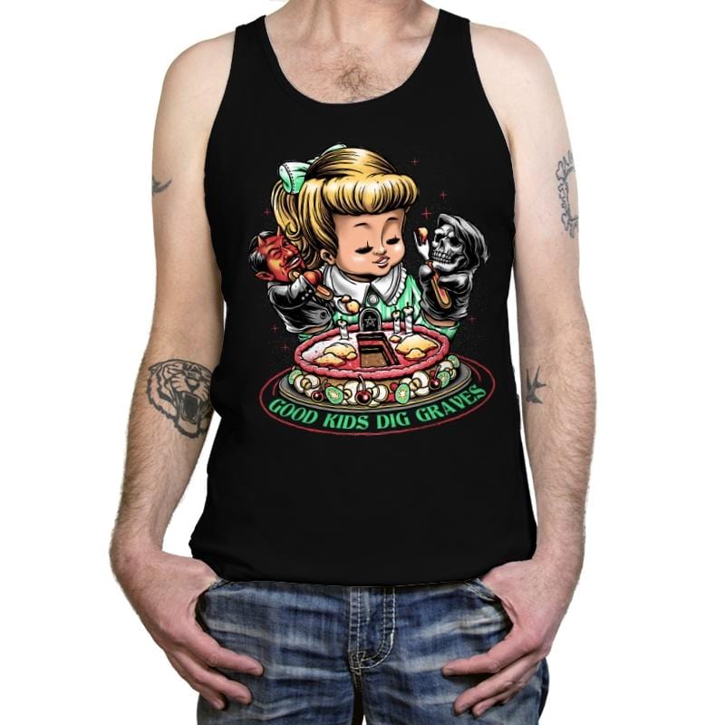 Good Kids Dig Graves - Tanktop Tanktop RIPT Apparel X-Small / Black