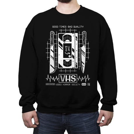 Good Times - Crew Neck Sweatshirt Crew Neck Sweatshirt RIPT Apparel Small / Black