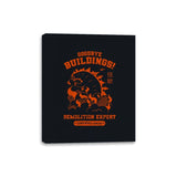 Goodbye Buildings! Demolition Expert Kaiju - Canvas Wraps Canvas Wraps RIPT Apparel 8x10 / Black