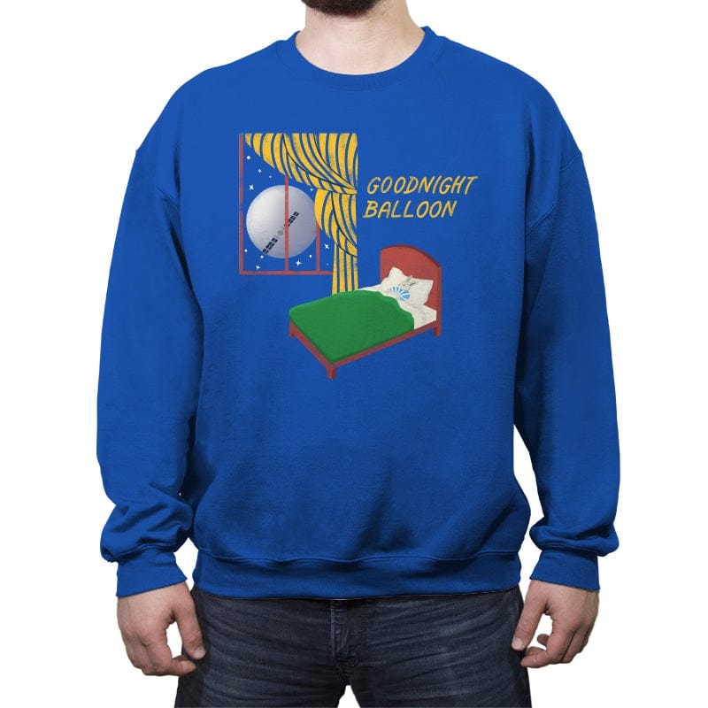 Goodnight Balloon - Crew Neck Sweatshirt Crew Neck Sweatshirt RIPT Apparel Small / Royal