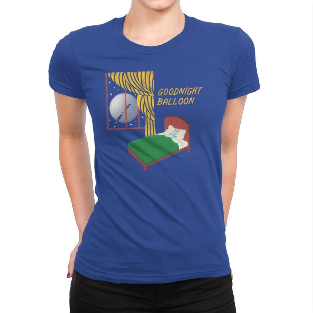 Goodnight Balloon - Womens Premium T-Shirts RIPT Apparel Small / Royal