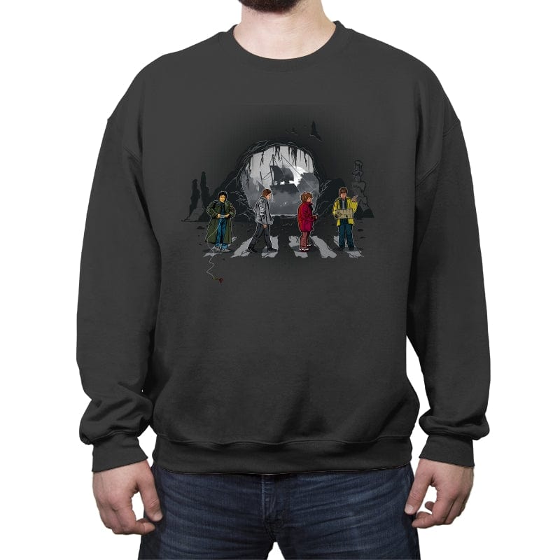 Goonie Trails - Crew Neck Sweatshirt Crew Neck Sweatshirt RIPT Apparel Small / Charcoal