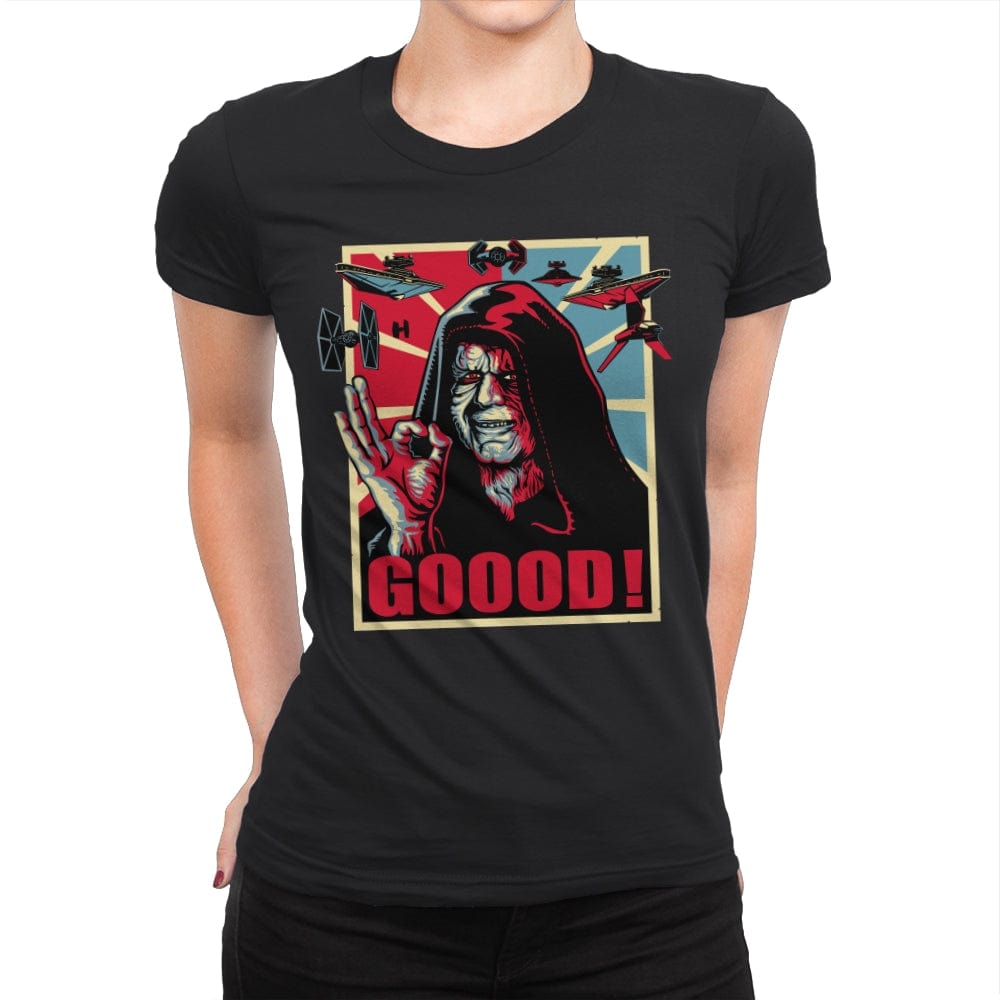 Goood! - Womens Premium T-Shirts RIPT Apparel Small / Black