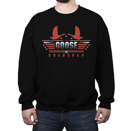 Goose - Crew Neck Sweatshirt Crew Neck Sweatshirt RIPT Apparel Small / Black