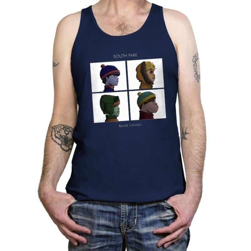 Gorillaz Park - Tanktop Tanktop RIPT Apparel X-Small / Navy