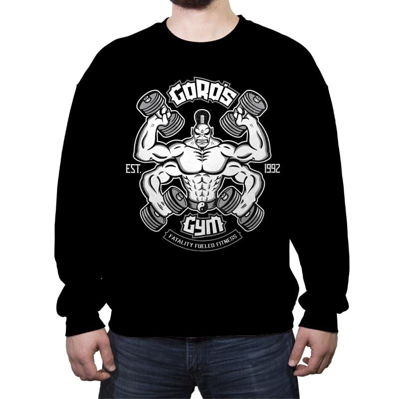 Goro's Gym 1992 - Crew Neck Sweatshirt Crew Neck Sweatshirt RIPT Apparel Small / Black