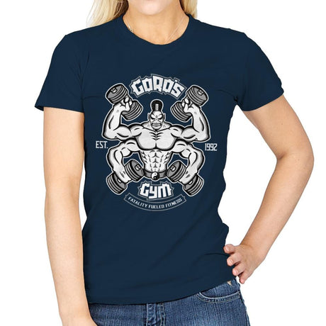 Goro's Gym 1992 - Womens T-Shirts RIPT Apparel Small / Navy