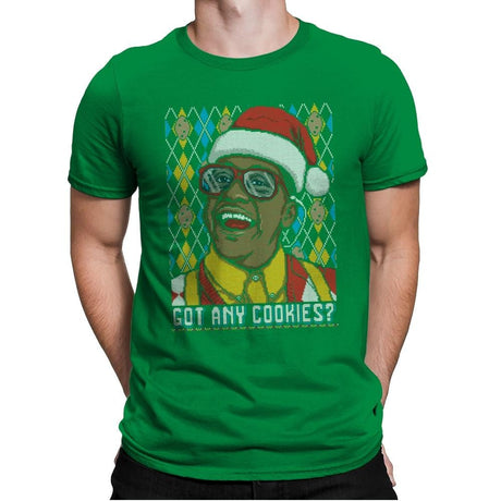 Got Any Cookies - Ugly Holiday - Mens Premium T-Shirts RIPT Apparel Small / Kelly Green