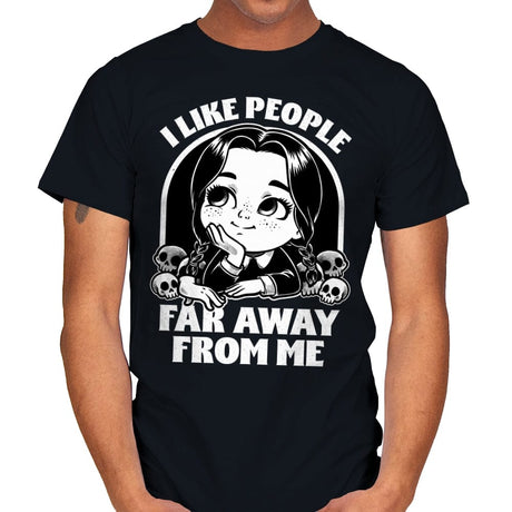 Goth Girl Hates People - Mens T-Shirts RIPT Apparel Small / Black