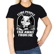 Goth Girl Hates People - Womens T-Shirts RIPT Apparel Small / Black