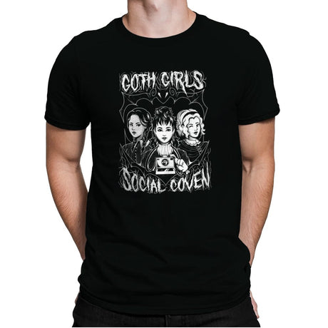 Goth Girls Social Coven - Mens Premium T-Shirts RIPT Apparel Small / Black