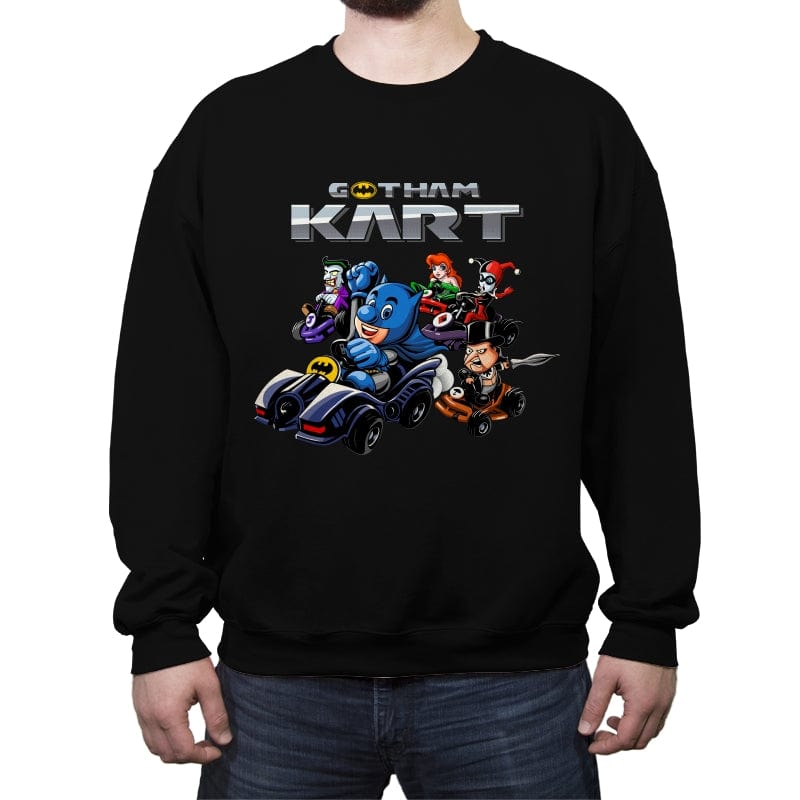 Gotham Kart - Crew Neck Sweatshirt Crew Neck Sweatshirt RIPT Apparel Small / Black