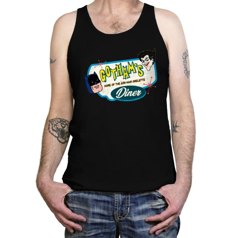 Gotham’s Diner - Tanktop Tanktop RIPT Apparel X-Small / Black