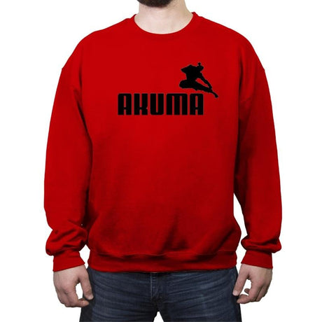 Gouki - Crew Neck Sweatshirt Crew Neck Sweatshirt RIPT Apparel Small / Red