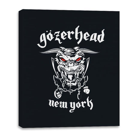 Gozerhead - Canvas Wraps Canvas Wraps RIPT Apparel 16x20 / Black