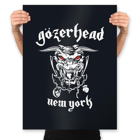 Gozerhead - Prints Posters RIPT Apparel 18x24 / Black