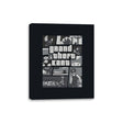 Grand Theft Kart - Canvas Wraps Canvas Wraps RIPT Apparel 8x10 / Black