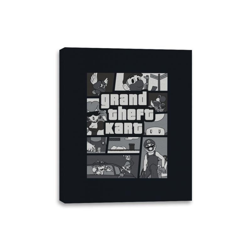 Grand Theft Kart - Canvas Wraps Canvas Wraps RIPT Apparel 8x10 / Black