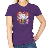 Grand Theft Muppet Exclusive - Womens T-Shirts RIPT Apparel Small / Purple