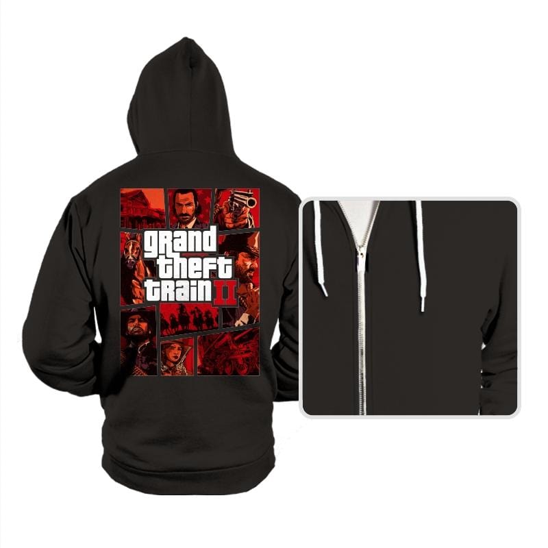 Grand Theft Train - Hoodies Hoodies RIPT Apparel Small / Black