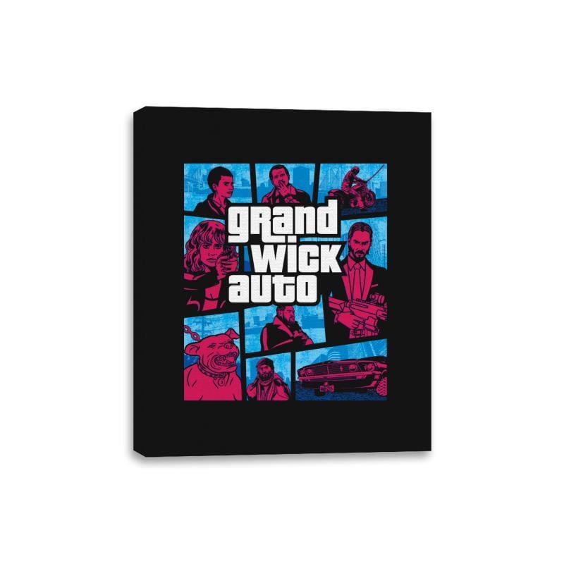 Grand Wick Auto - Canvas Wraps Canvas Wraps RIPT Apparel 8x10 / Black