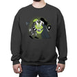 Grave Robber Vs Witch - Crew Neck Sweatshirt Crew Neck Sweatshirt RIPT Apparel Small / Charcoal