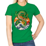 Great Dragon Off Kanagawa - Womens T-Shirts RIPT Apparel Small / Irish Green