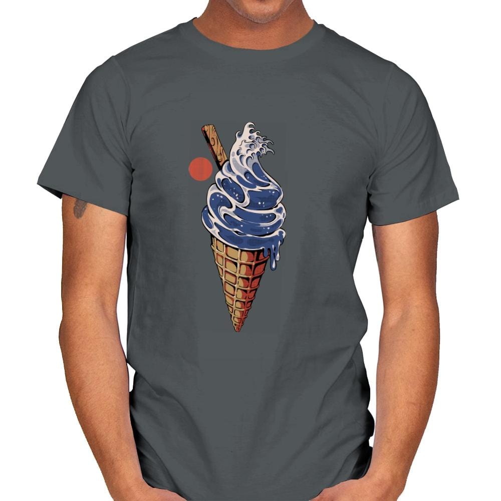 Great Ice Cream - Mens T-Shirts RIPT Apparel Small / Charcoal