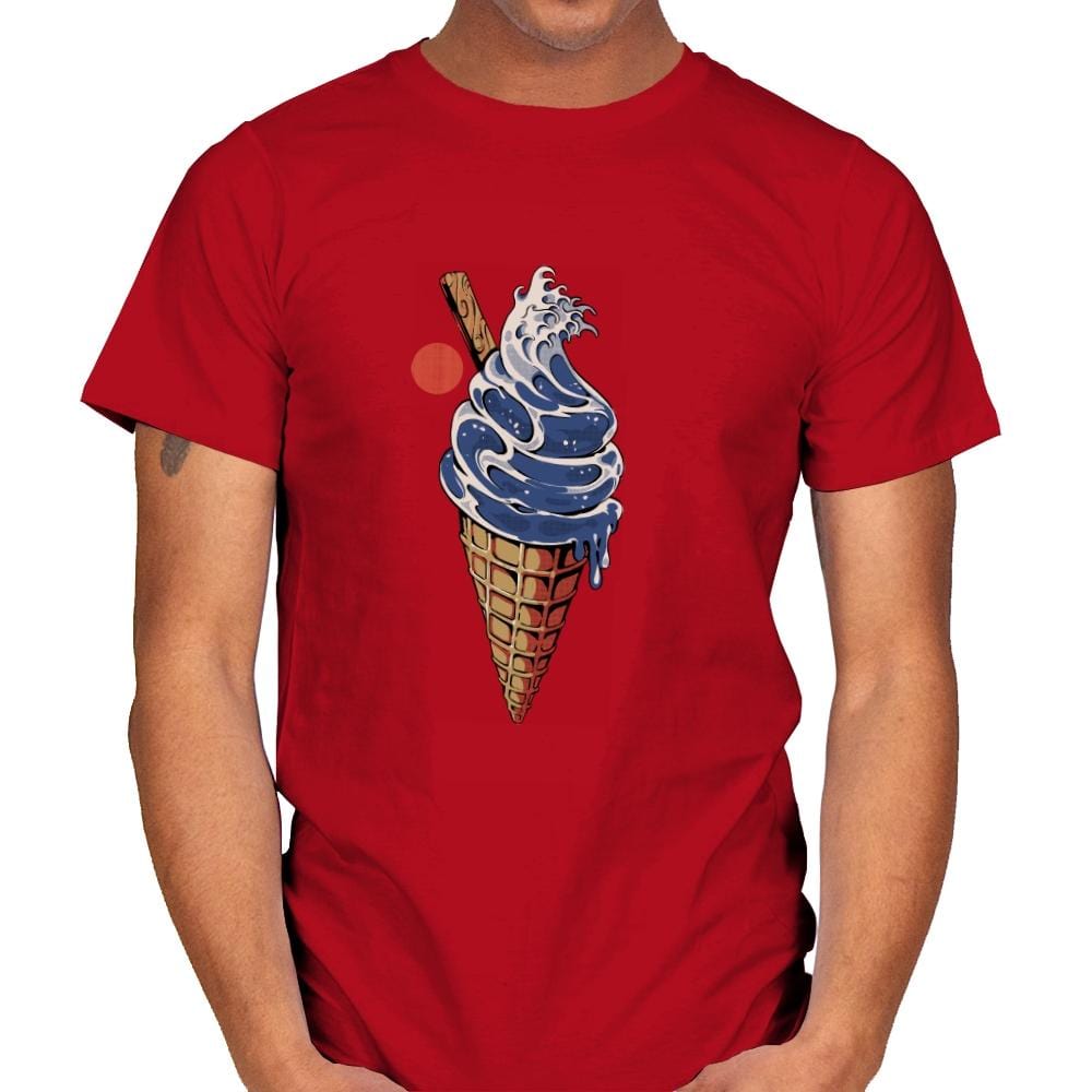 Great Ice Cream - Mens T-Shirts RIPT Apparel Small / Red