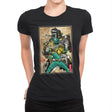 Green Ranger Woodblock - Womens Premium T-Shirts RIPT Apparel Small / Black