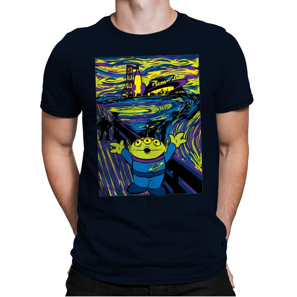 Green Scream - Mens Premium T-Shirts RIPT Apparel Small / Midnight Navy