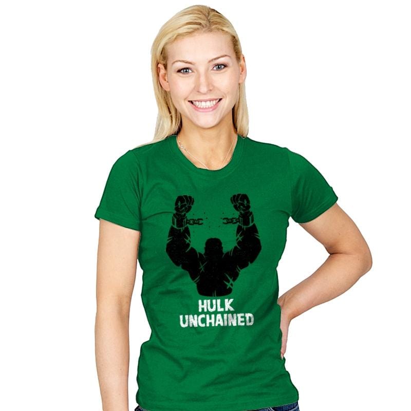 Green Unchained - Womens T-Shirts RIPT Apparel