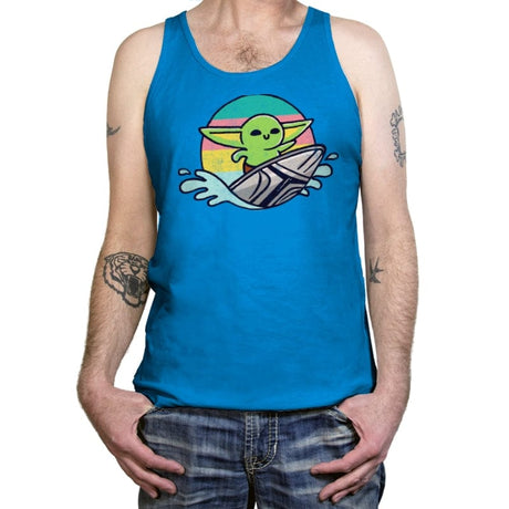 Green Waves - Tanktop Tanktop RIPT Apparel X-Small / Teal