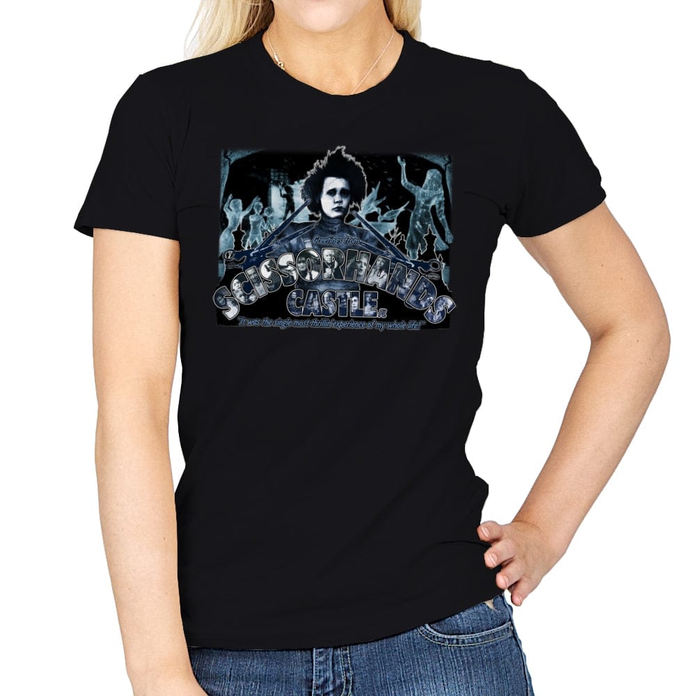 Greetings from Edward's Castle - Womens T-Shirts RIPT Apparel Small / Black