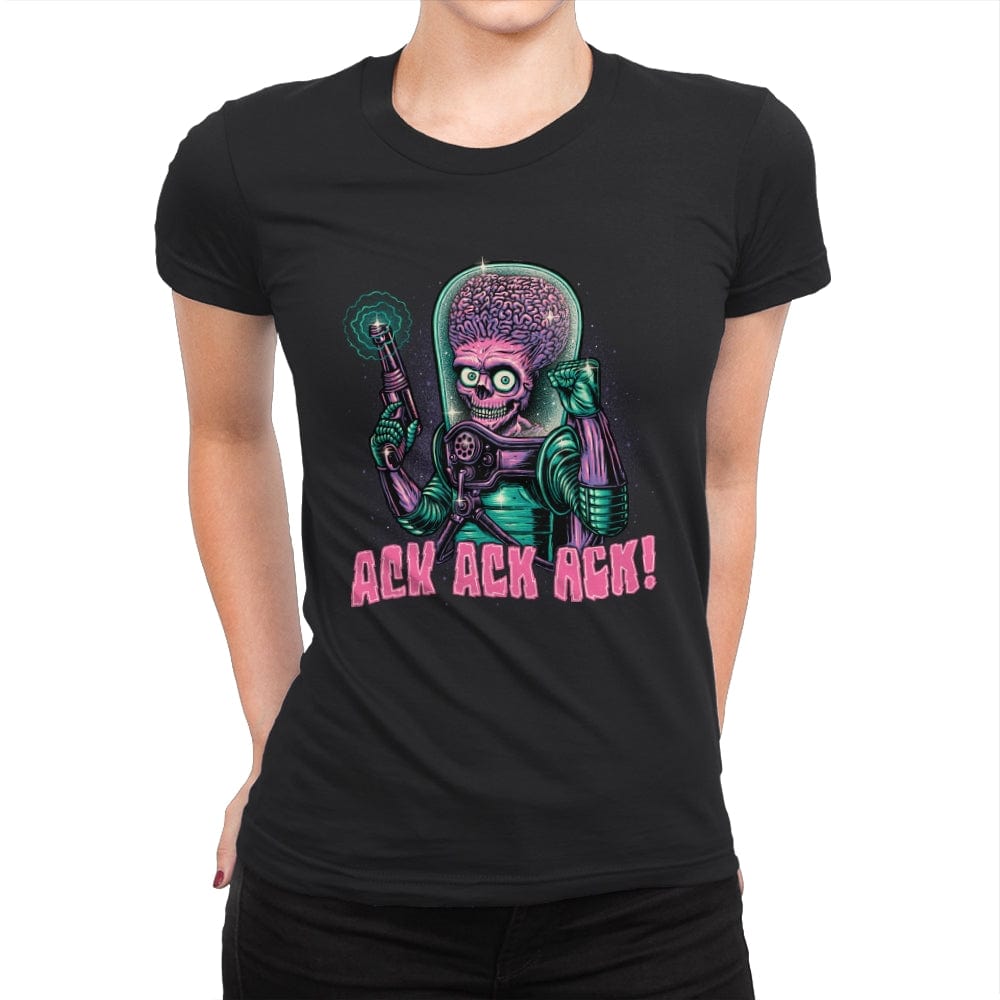 Greetings from Mars - Womens Premium T-Shirts RIPT Apparel Small / Black