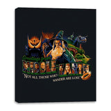 Greetings from Middle Earth - Canvas Wraps Canvas Wraps RIPT Apparel 16x20 / Black