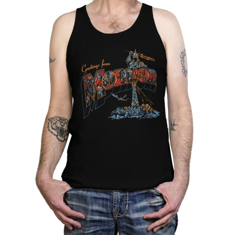 Greetings From Mt - Tanktop Tanktop RIPT Apparel X-Small / Black