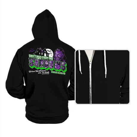 Greetings from the Shadows - Hoodies Hoodies RIPT Apparel Small / Black